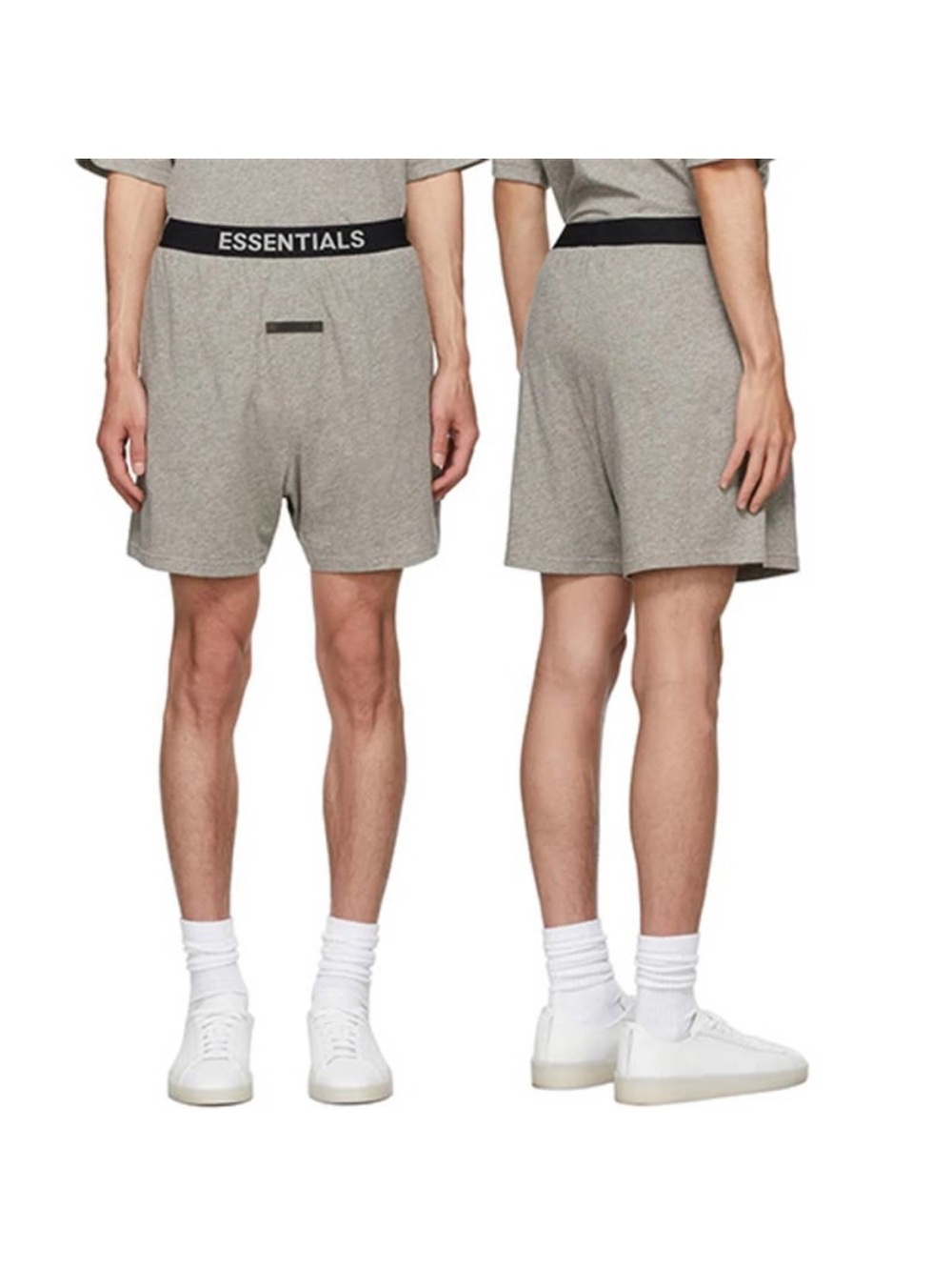 Fear of God ESSENTIALS Grey Logo Lounge Shorts